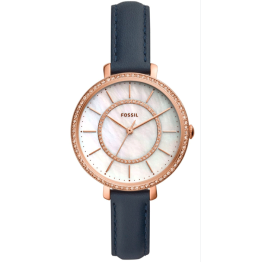 Cinturino per orologio Fossil ES4456 Pelle Blu 12mm